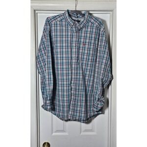 Ariat Pro Series Long Sleeve Button Down Shirt Size XL Plaid